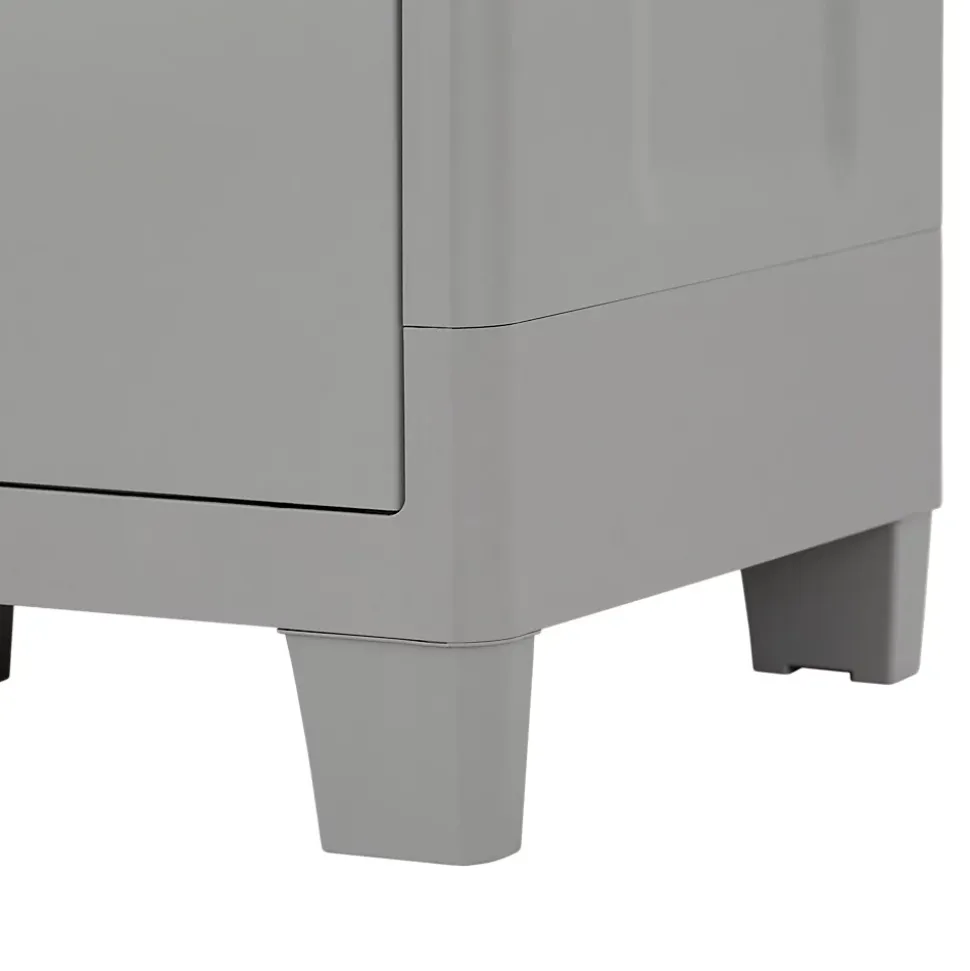 Armoire haute plastique 4 tablettes Major L.49 x H.182 x P.78 cm