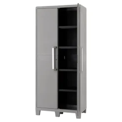 Armoire haute plastique 4 tablettes Major L.49 x H.182 x P.78 cm
