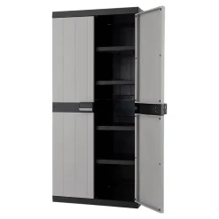 Armoire haute plastique 4 tablettes Links L.89 x H.190 x P.54 cm