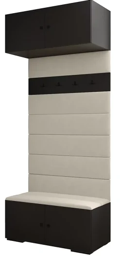 Armoire haute pour le hall Inova 2 100/47/236,7 (noir/noir)