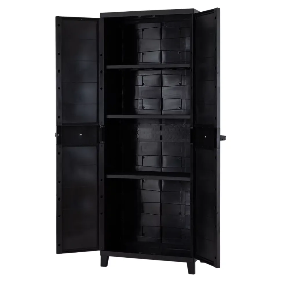 Armoire haute résine 3 tablettes L. 65 x H. 172 x P. 40 cm