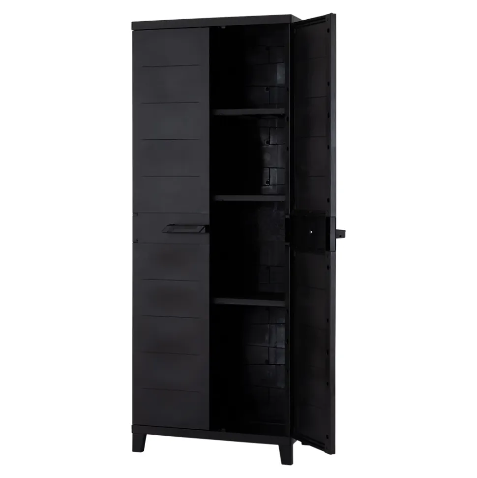 Armoire haute résine 3 tablettes L. 65 x H. 172 x P. 40 cm