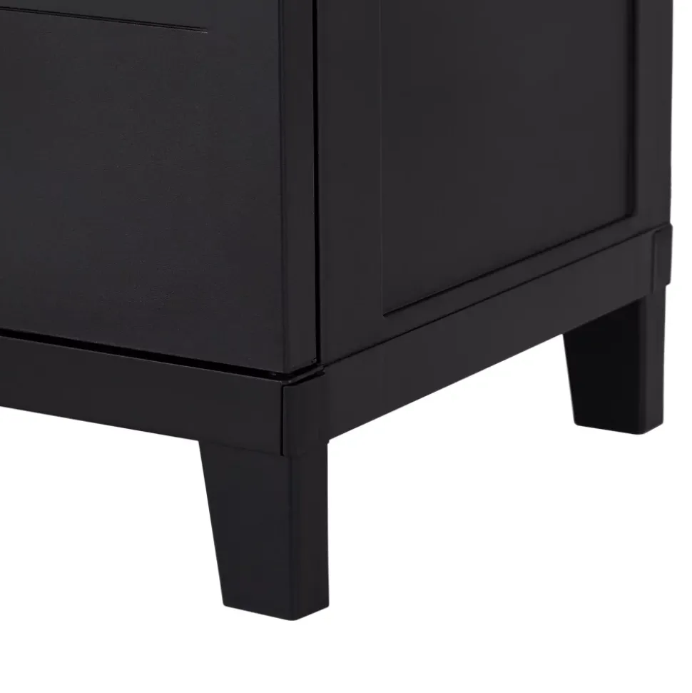 Armoire haute résine 3 tablettes L. 65 x H. 172 x P. 40 cm