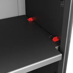 Armoire haute XL Links 4 tablettes L.89 x H.182 x P.54 cm