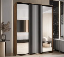 Armoire Lanko 2 a portes coulissantes H. 235,2 x L. 200 x P. 60 3 portes