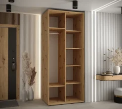 Armoire Lanko 2 a portes coulissantes H. 235,2 x L. 120 x P. 60 2 portes