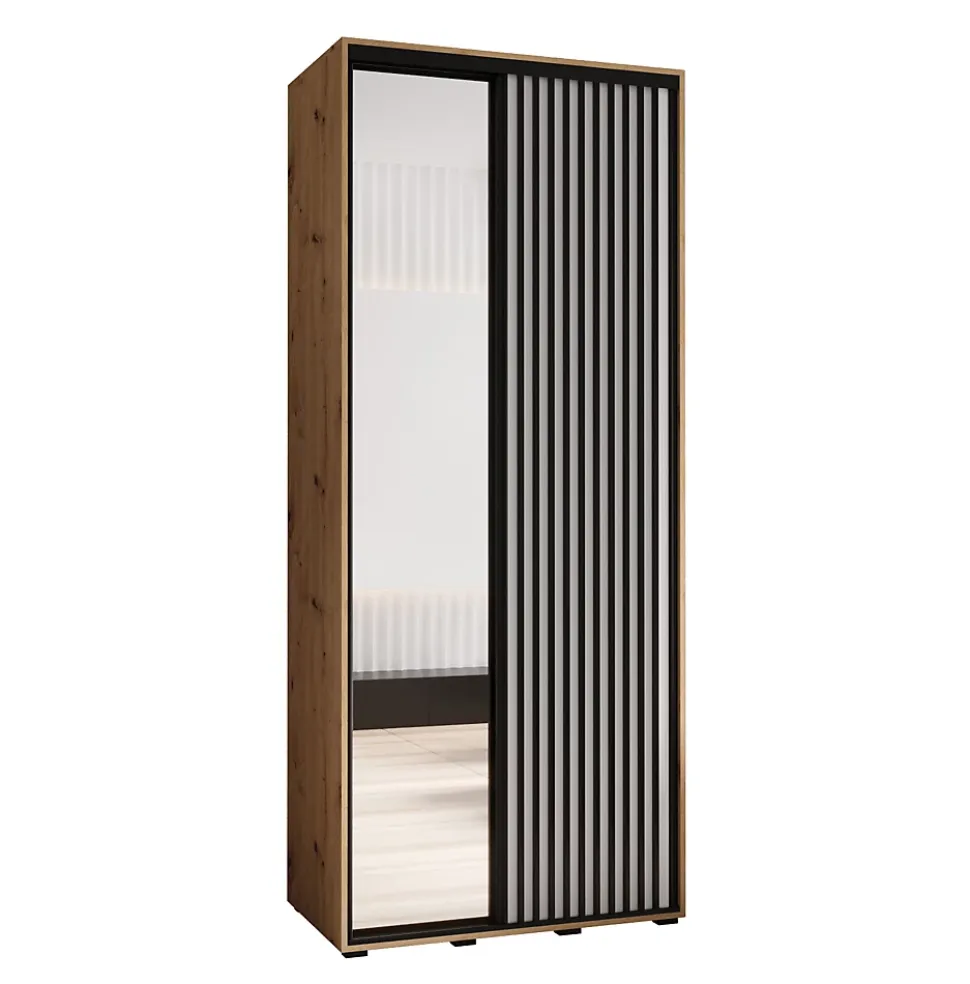 Armoire Lanko 2 a portes coulissantes H. 235,2 x L. 120 x P. 60 2 portes