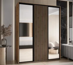 Armoire Lanko 2 a portes coulissantes H. 235,2 x L. 200 x P. 45 3 portes
