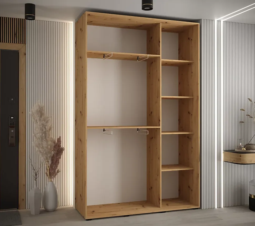 Armoire Lanko 1 a portes coulissantes H. 235,2 x L. 150 x P. 45 3 portes