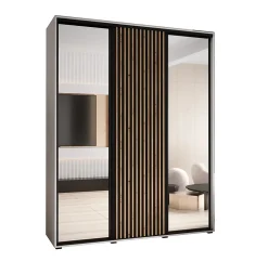 Armoire Lanko 2 a portes coulissantes H. 235,2 x L. 200 x P. 60 3 portes
