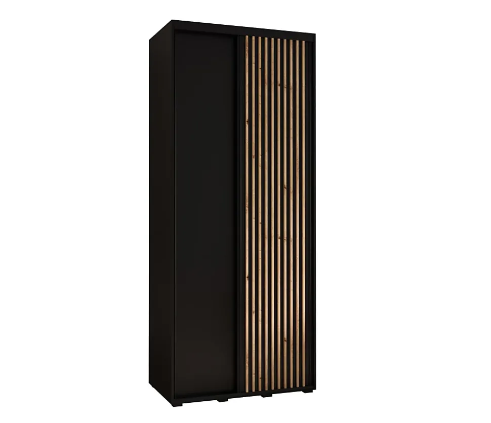 Armoire Lanko 1 a portes coulissantes H. 235,2 x L. 100 x P. 60 2 portes