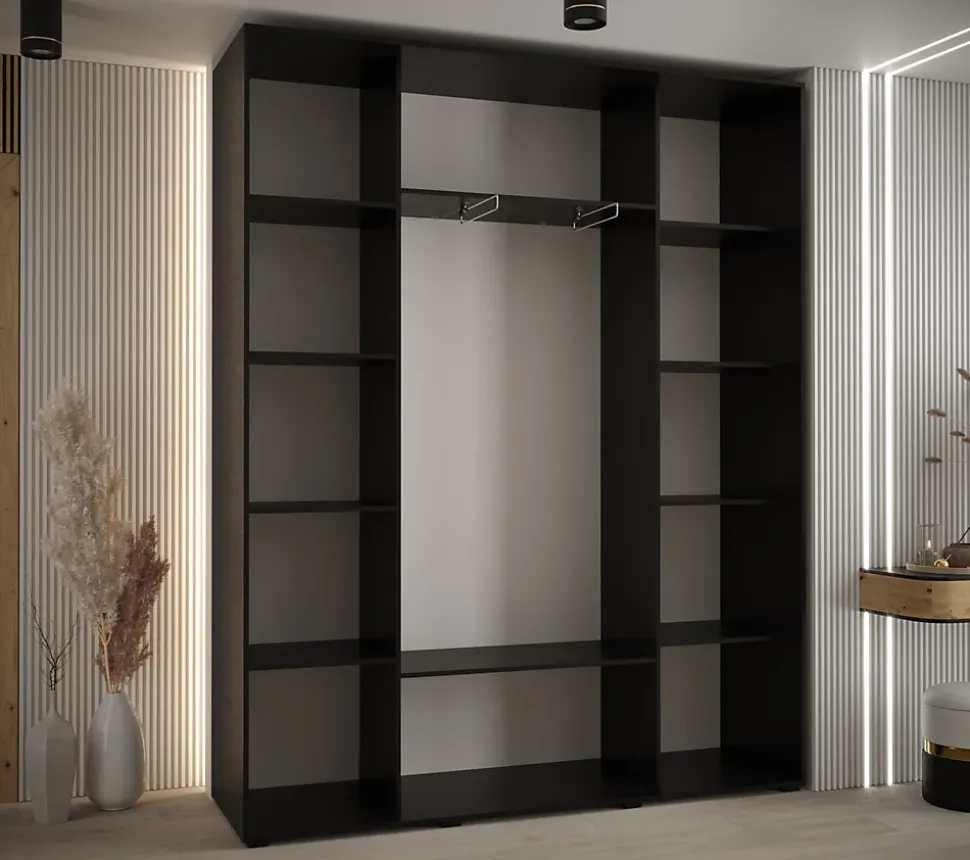 Armoire Lanko 1 a portes coulissantes H. 235,2 x L. 200 x P. 45 3 portes