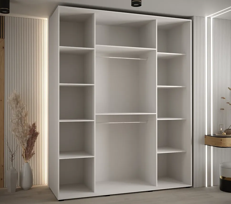 Armoire Lanko 2 a portes coulissantes H. 235,2 x L. 190 x P. 60 3 portes