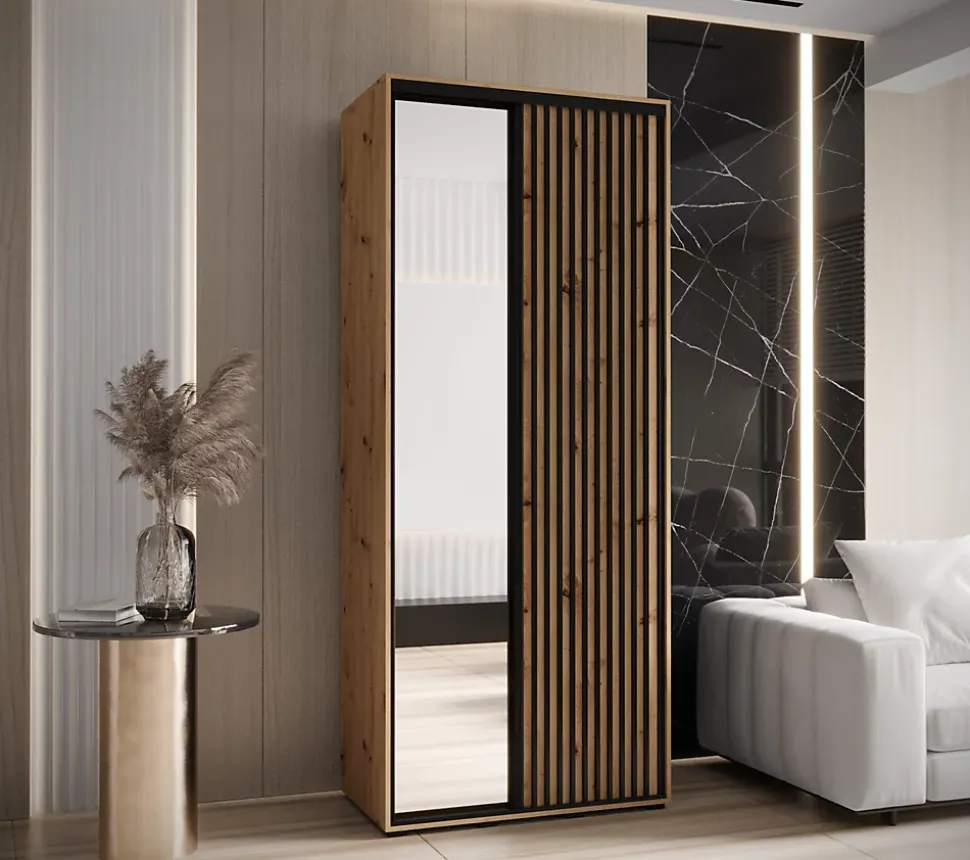 Armoire Lanko 2 a portes coulissantes H. 235,2 x L. 120 x P. 60 2 portes
