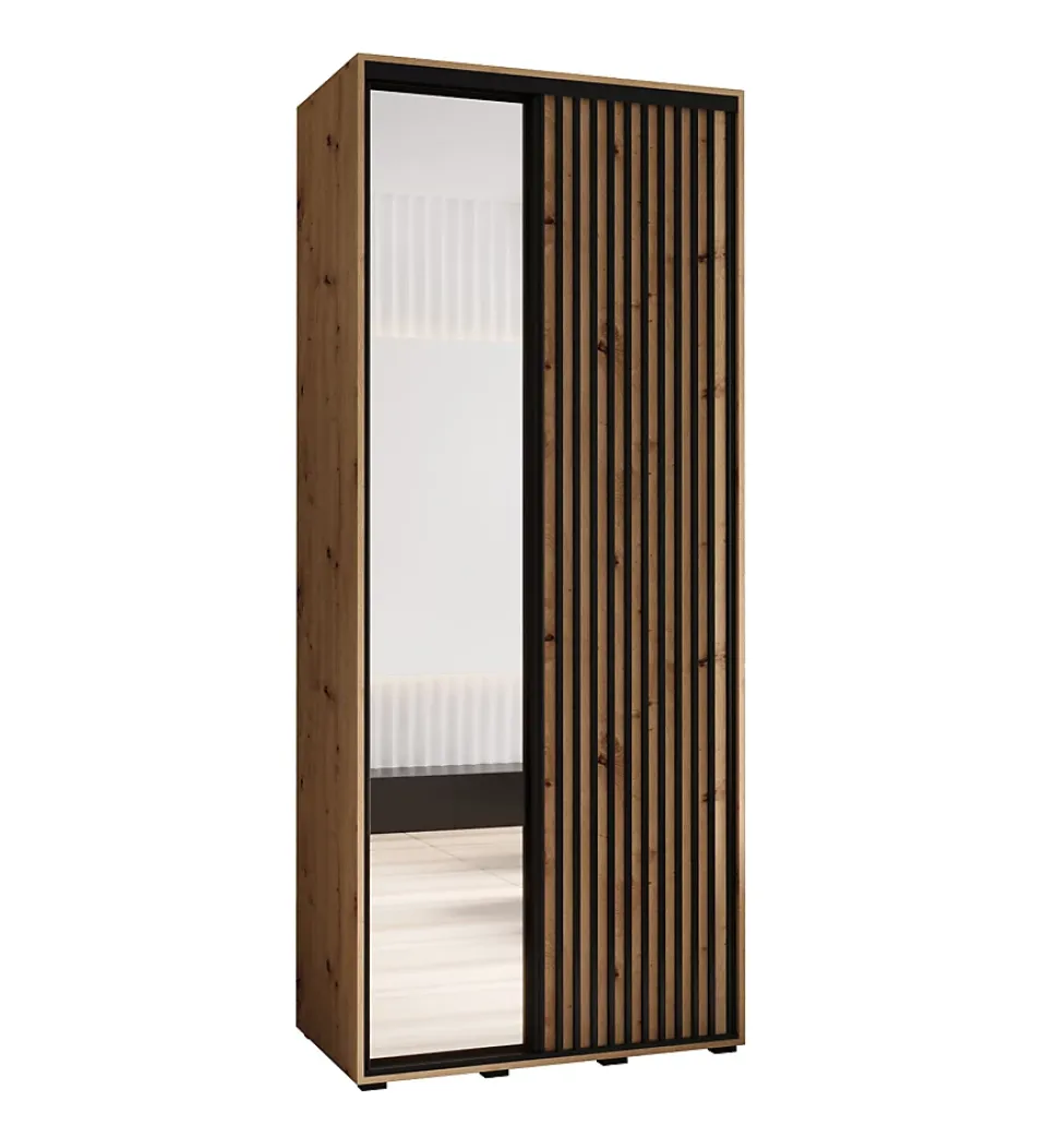 Armoire Lanko 2 a portes coulissantes H. 235,2 x L. 120 x P. 60 2 portes