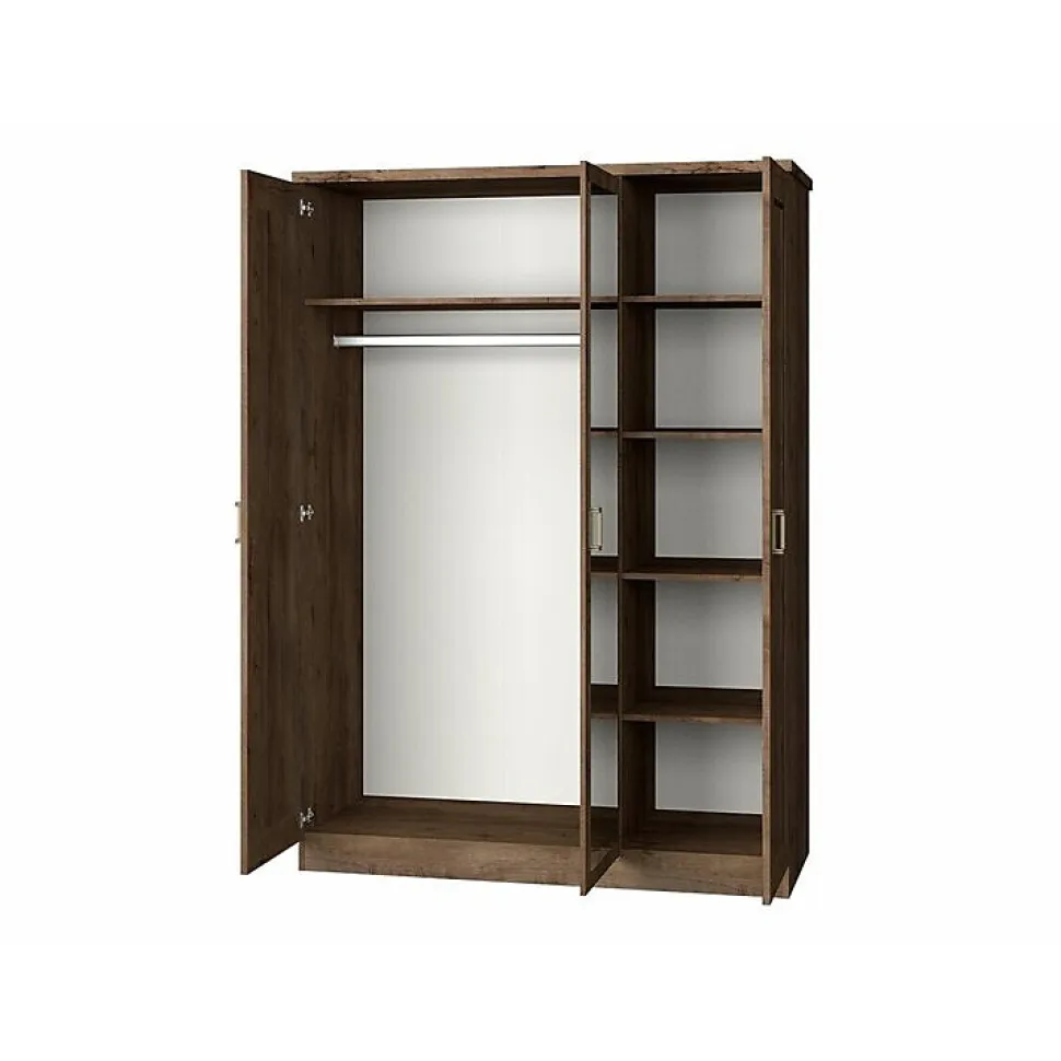 Armoire Lircava 112, Nombre d'étagères: 5, 191x135x57cm