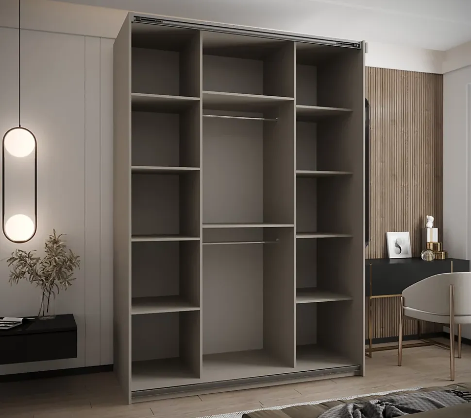 Armoire Lux 3 à portes battantes H. 245,5 x L. 180 x P. 64, 2 portes