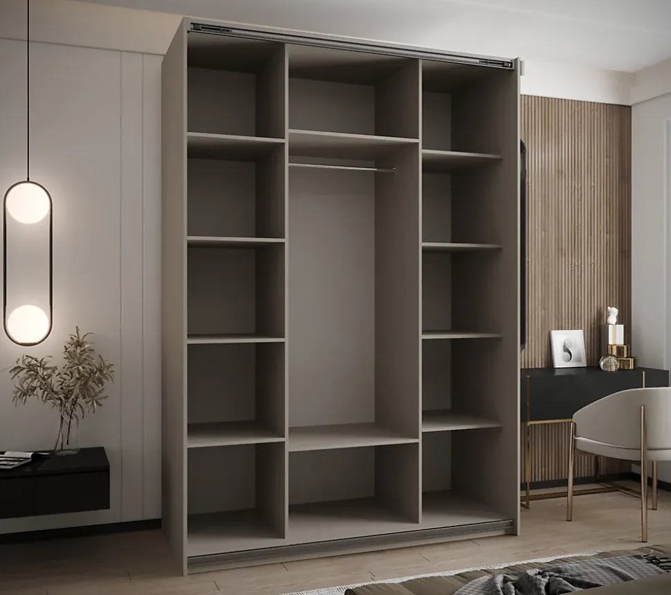 Armoire Lux 3 à portes battantes H. 245,5 x L. 180 x P. 64, 2 portes