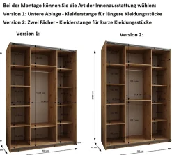 Armoire Lux 2 à portes battantes H. 245,5 x L. 180 x P. 64, 2 portes