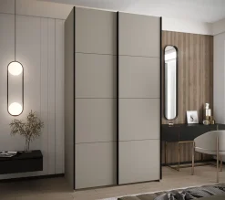 Armoire Lux 1 à portes battantes H. 245,5 x L. 130 x P. 64, 2 portes