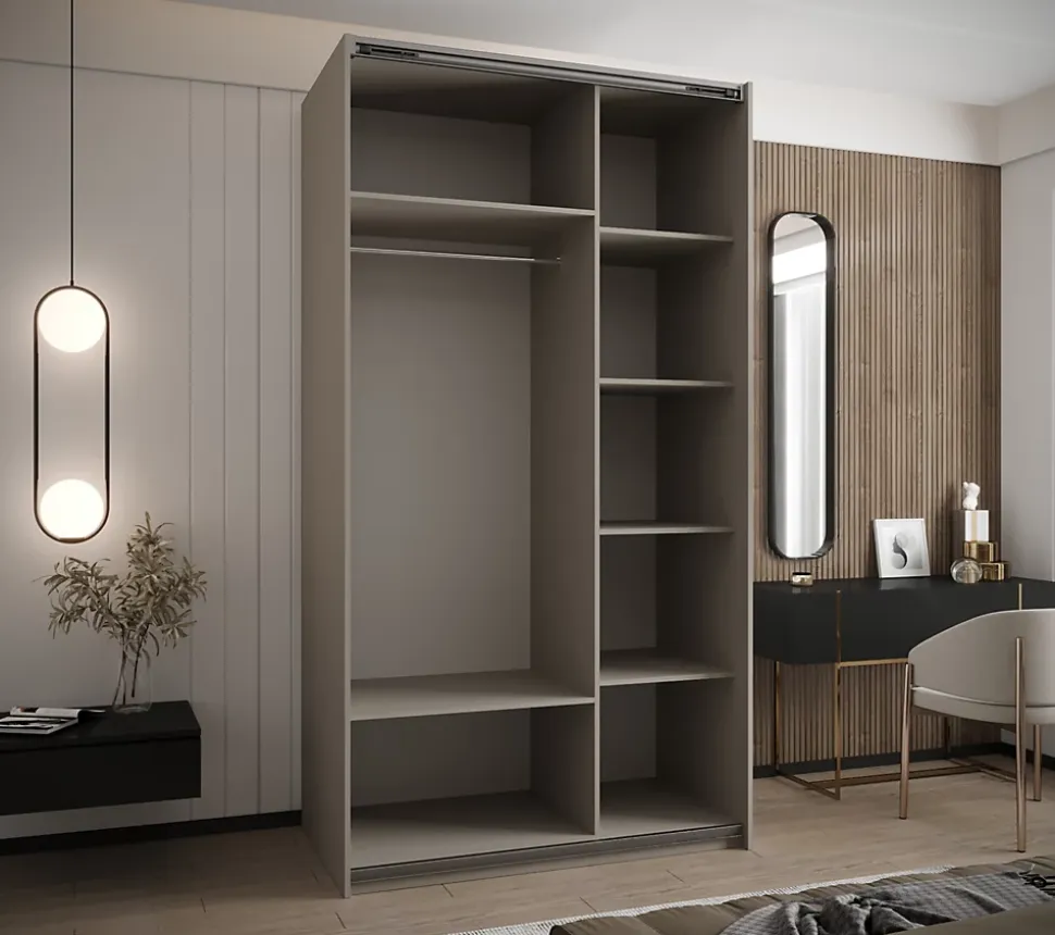 Armoire Lux 1 à portes battantes H. 245,5 x L. 130 x P. 64, 2 portes