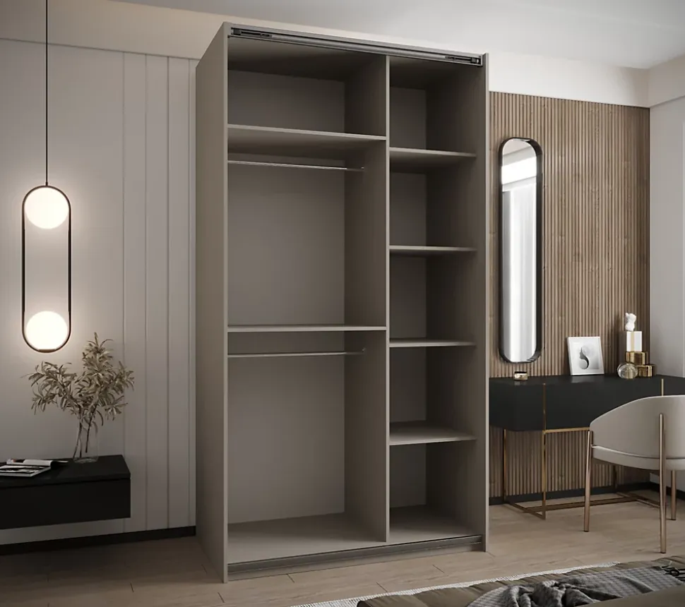 Armoire Lux 1 à portes battantes H. 245,5 x L. 130 x P. 64, 2 portes