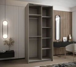 Armoire Lux 1 à portes battantes H. 245,5 x L. 100 x P. 64, 2 portes