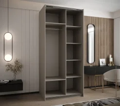 Armoire Lux 2 à portes battantes H. 245,5 x L. 120 x P. 64, 2 portes