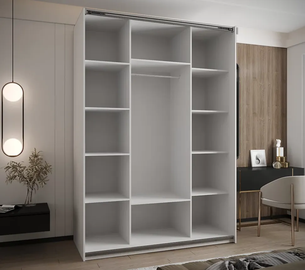 Armoire Lux 4 à portes battantes H. 245,5 x L. 200 x P. 64, 2 portes
