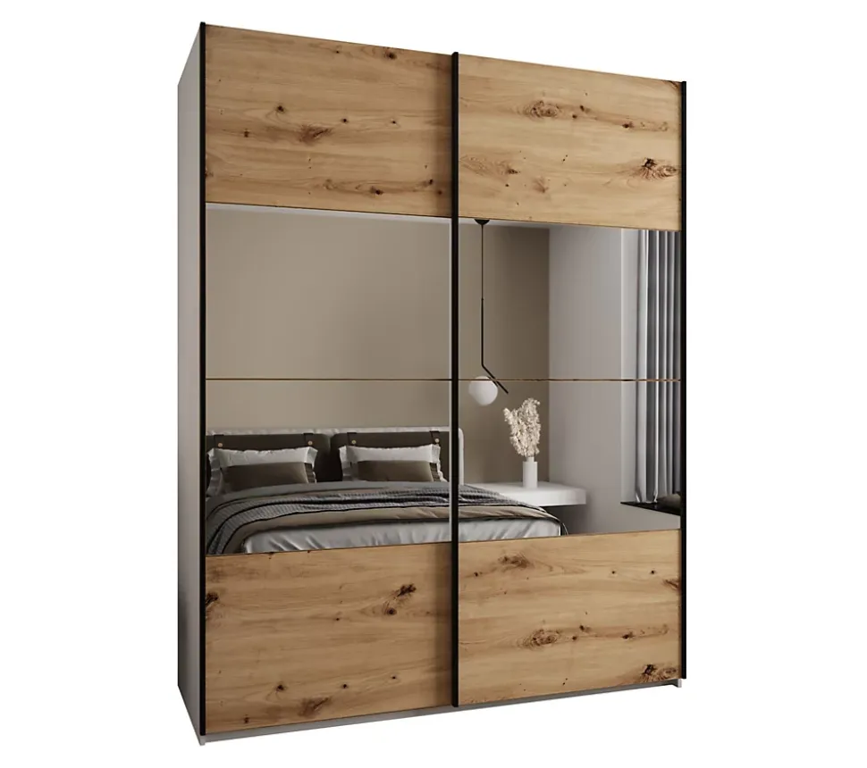 Armoire Lux 4 à portes battantes H. 245,5 x L. 200 x P. 64, 2 portes