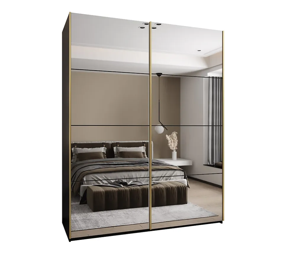 Armoire Lux 2 à portes battantes H. 245,5 x L. 200 x P. 64, 2 portes