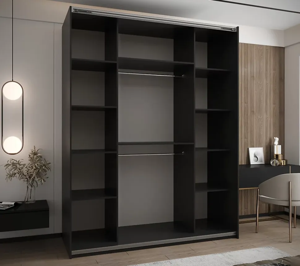 Armoire Lux 2 à portes battantes H. 245,5 x L. 200 x P. 64, 2 portes