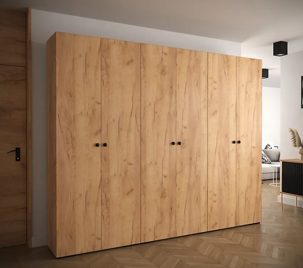 Armoire Manhattan a portes battantes H. 236,7 x L. 300 x P. 47, 6 portes