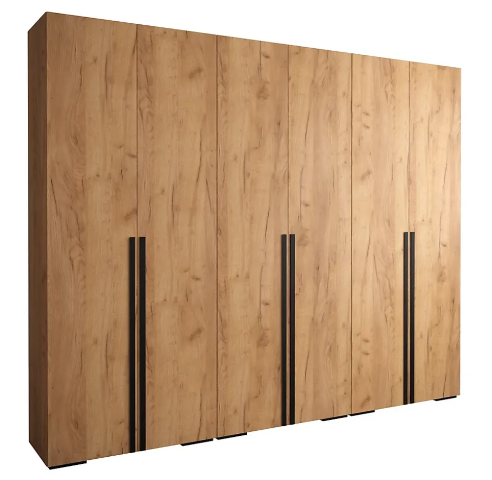 Armoire Manhattan a portes battantes H. 236,7 x L. 300 x P. 47, 6 portes