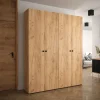 Armoire Manhattan a portes battantes H. 236,7 x L. 200 x P. 47, 4 portes