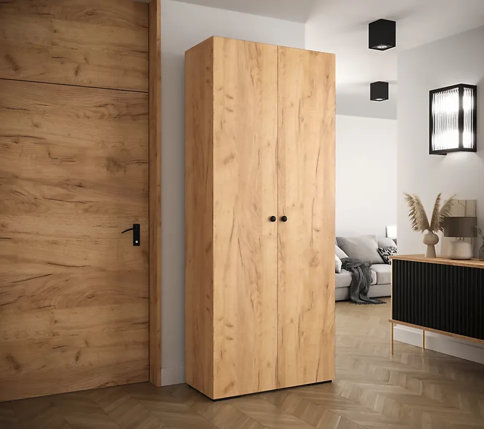 Armoire Manhattan a portes battantes H. 236,7 x L. 100 x P. 47, 2 portes