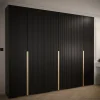 Armoire Manhattan Ryfel 9 a portes battantes H. 236,7 x L. 300 x P. 47, 6 portes