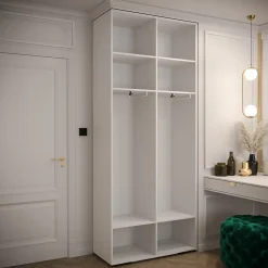 Armoire Manhattan Ryfel 2 a portes battantes H. 236,7 x L. 100 x P. 47, 2 portes