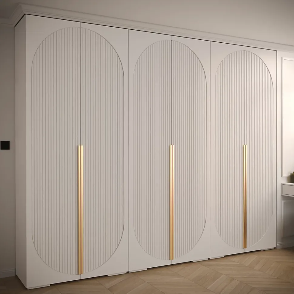 Armoire Manhattan Ryfel 5 a portes battantes H. 236,7 x L. 300 x P. 47, 6 portes