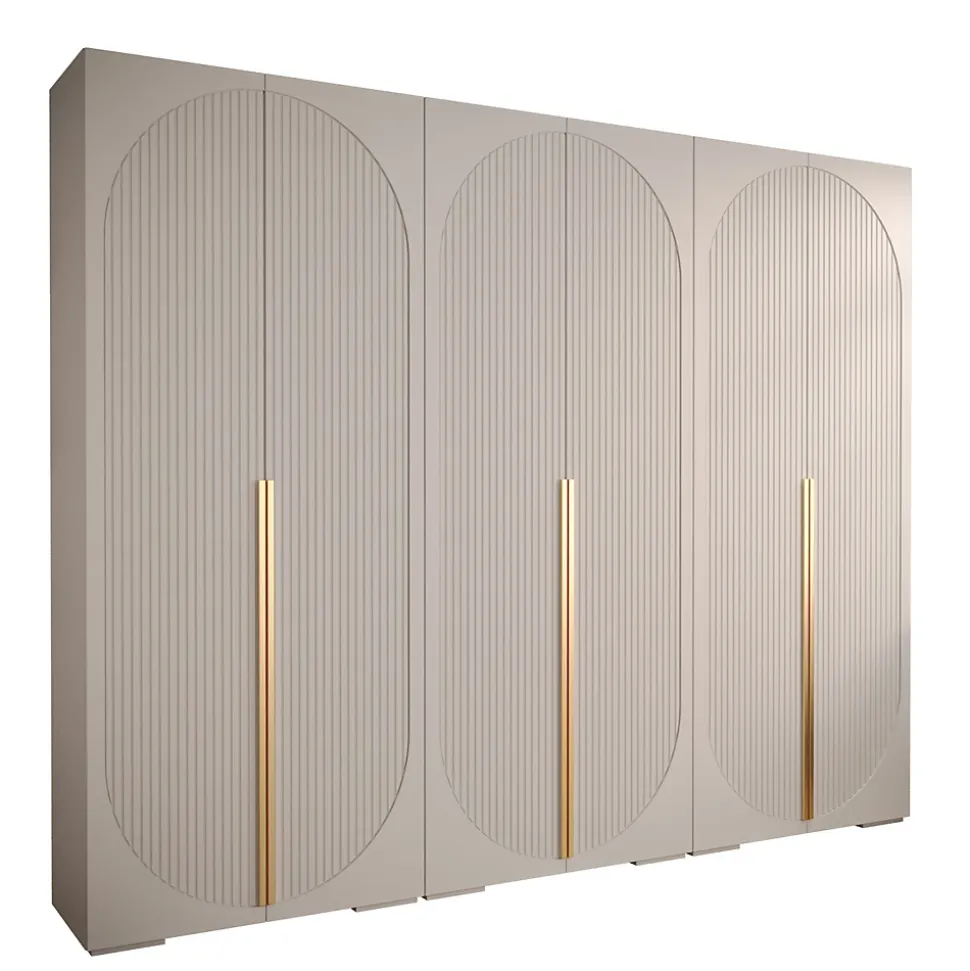 Armoire Manhattan Ryfel 5 a portes battantes H. 236,7 x L. 300 x P. 47, 6 portes
