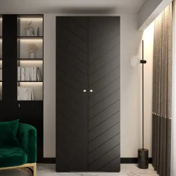 Armoire Manhattan Ryfel 4 a portes battantes H. 236,7 x L. 100 x P. 47, 2 portes
