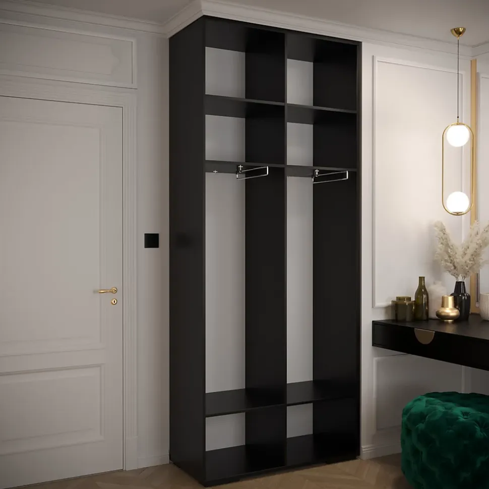 Armoire Manhattan Ryfel 4 a portes battantes H. 236,7 x L. 100 x P. 47, 2 portes