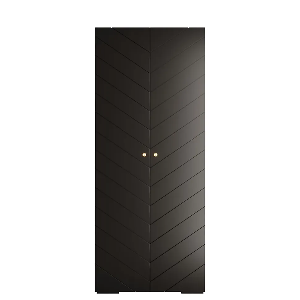 Armoire Manhattan Ryfel 4 a portes battantes H. 236,7 x L. 100 x P. 47, 2 portes