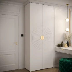 Armoire Manhattan Ryfel 6 a portes battantes H. 236,7 x L. 100 x P. 47, 2 portes