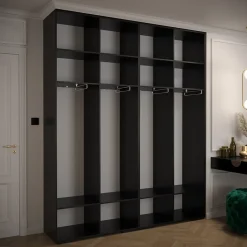 Armoire Manhattan Ryfel 2 a portes battantes H. 236,7 x L. 200 x P. 47, 4 portes
