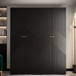Armoire Manhattan Ryfel 2 a portes battantes H. 236,7 x L. 200 x P. 47, 4 portes