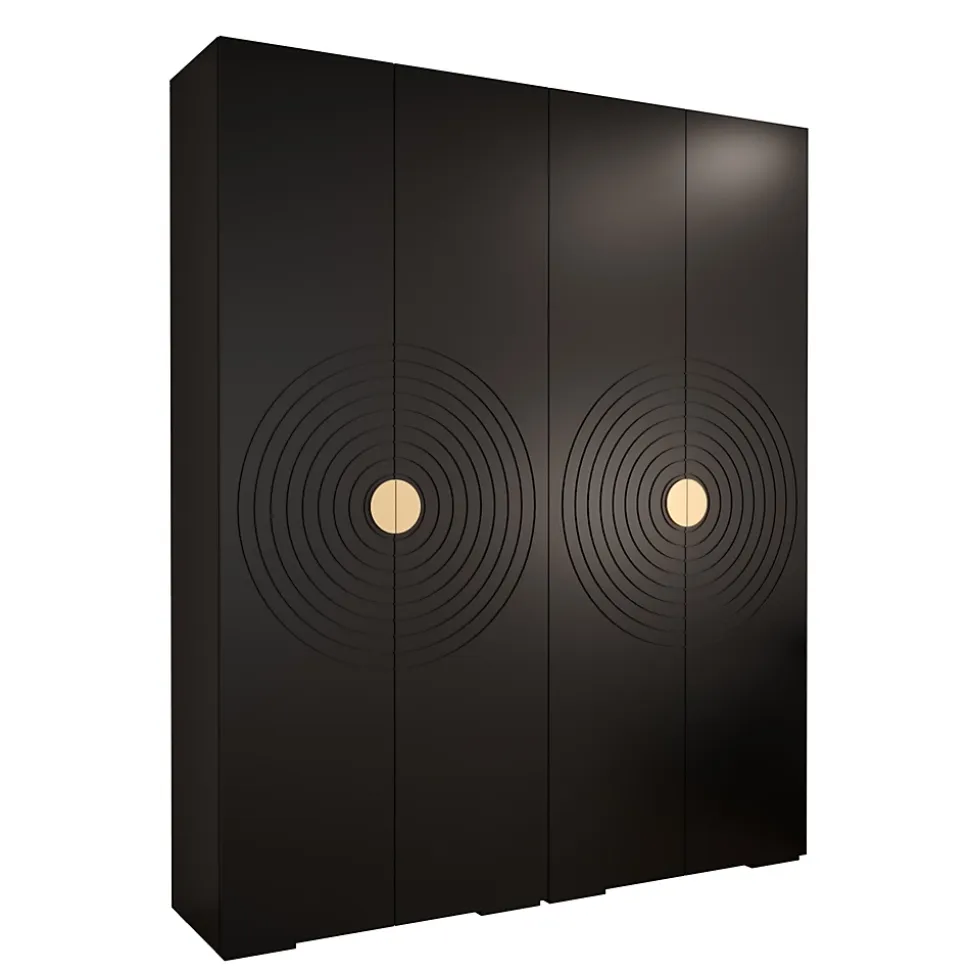 Armoire Manhattan Ryfel 6 a portes battantes H. 236,7 x L. 200 x P. 47, 4 portes