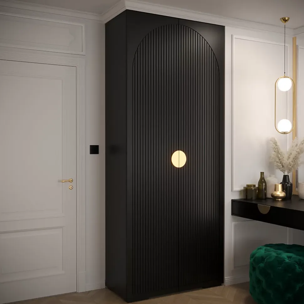 Armoire Manhattan Ryfel 1 a portes battantes H. 236,7 x L. 100 x P. 47, 2 portes