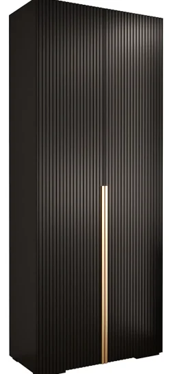 Armoire Manhattan Ryfel 9 a portes battantes H. 236,7 x L. 100 x P. 47, 2 portes