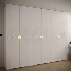 Armoire Manhattan Ryfel 6 a portes battantes H. 236,7 x L. 300 x P. 47, 6 portes